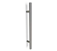 oppali Cepillado Acero inoxidable 304 Puerta Delantera Tiradores | Diámetro Del Mango 30mm | Redondo T-Bar | 50cm Longitud Total