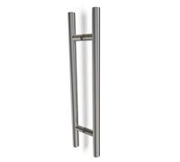 oppali Cepillado Acero inoxidable 304 Puerta Delantera Tiradores | Diámetro Del Mango 30mm | Redondo T-Bar | 100cm Longitud Total