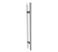 oppali Estera blanca Acero inoxidable 304 Puerta Delantera Tiradores | Diámetro Del Mango 25mm | Redondo T-Bar | 30cm Longitud Total
