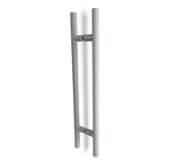 oppali Estera blanca Acero inoxidable 304 Puerta Delantera Tiradores | Diámetro Del Mango 25mm | Redondo T-Bar | 80cm Longitud Total