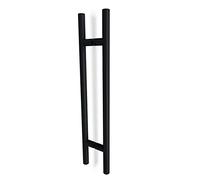 oppali Negro Acero inoxidable 304 Puerta Delantera Tiradores | Diámetro Del Mango 25mm | Redondo T-Bar | 100cm Longitud Total