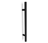 oppali Negro Acero inoxidable 304 Puerta Delantera Tiradores | Diámetro Del Mango 30mm | Redondo T-Bar | 100cm Longitud Total