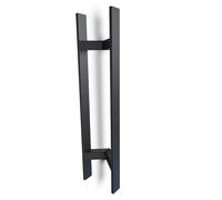 oppali Negro Acero inoxidable 304 Puerta Delantera Tiradores | Inclinado en un ángulo de 45 ° | Rectángulo T-Bar | 120cm Longitud Total