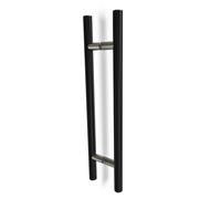 oppali Negro-Cepillado Acero inoxidable 304 Puerta Delantera Tiradores | Diámetro Del Mango 30mm | Redondo T-Bar | 60cm Longitud Total