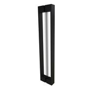 oppali Negro Tirador de Acero Inoxidable Rectángulo Manija de la Puerta de Entrada Art.590 | Rectángulo T-Bar | 100cm Longitud Total