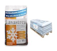 OPPENHÄUSER Granulado de lava 540kg: alto efecto de fricción y antideslizante con acción inmediata, ecológico y seguro para animales, sin sal, para calles y aceras, triturado y cribado, 1/2 palé