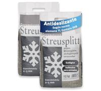 OPPENHÄUSER Gravilla antideslizante de diabasa 30kg grano 2-5mm: efecto antideslizante inmediato, granulado ecológico para calles y aparcamientos, según la norma alemana TL Gestein-StB, premium