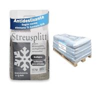 OPPENHÄUSER Gravilla antideslizante de diabasa 540kg grano 1-3mm: efecto antideslizante inmediato, granulado ecológico para aceras y escaleras, según la norma alemana TL Gestein-StB, 1/2 palé
