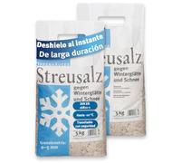 OPPENHÄUSER Sal para deshielo 10kg: deshielo inmediato y duradero, sal para eliminar el hielo y la nieve, streu invernal para aceras, accesos y aparcamientos, grano M, DIN EN 16811-1, de alta calidad