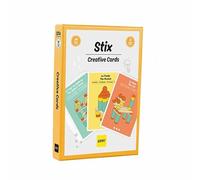 OPPI - Tarjetas Creativas, Accesorio para el Juego Educativo Stix, 3 Niveles de dificultad - 24 Cartas - 2-12 años