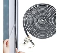 Oppingster Junta de Cepillo Autoadhesiva 9mm(W) x 5mm(D) x 12M(L), Burlete Cepillo Ventana Corredera, Cortable Burlete Persiana Aislante, (9 * 5 * 12)