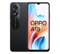 OPPO A18 - Smartphone Libre, 4GB+128GB, Pantalla HD+LCD 6.6", Cámara 8+2+5MP, Android, Batería 5000mAh, Carga 10W - Negro