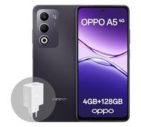 OPPO A5 4G 4GB RAM + 128GB ROM, Smartphone Desbloqueado con IA, Pantalla de 6,67 Pulgadas y 90 Hz, cámara AF de 50 MP, batería de 6000 mAh, IP65, Midnight Purple (Incluye Cargador SUPERVOOC de 45 W)
