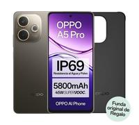 OPPO A5 Pro 4G Smartphone con IA 6.67" 90Hz 8GB/256GB 50MP IP69 5800mAh 45W Funda Incluida Marrón