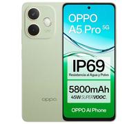 OPPO A5 Pro 5G 16,9 cm (6.67") SIM doble Android 15 USB Tipo C 8 GB 256 GB 5800 mAh Verde, Oliva
