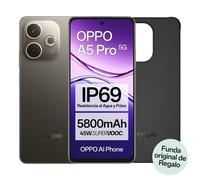 OPPO A5 Pro 5G 16,9 cm (6.67") SIM doble Android 15 USB Tipo C 8 GB 256 GB 5800 mAh Negro, Marrón