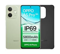 OPPO A5 Pro 5G Smartphone con IA 6.67" 120Hz 8GB/256GB 50MP IP69 5800mAh 45W Funda Incluida Verde