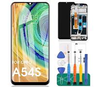 OPPO A54S - Pantalla de repuesto para OPPO A54S LCD para digitalizador de pantalla táctil OPPO A54S CPH2273, kit de piezas de reparación con marco (negro)