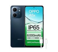 Smartphone OPPO A5x 4GB 128GB Smartphone 6.67" HD+ 45W 6000mAh Resistente IP65 Android 15 Azul