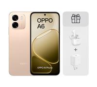 OPPO A6 4G 6GB 256GB 6.75" Aurora Gold + Cargador 45W + Auriculares Buds 3