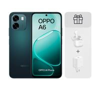 OPPO A6 4G 6GB 256GB 6.75" Negro + Cargador 45W + Auriculares Buds 3
