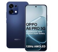 OPPO A6 Pro 5G 8+256GB IA Smartphone, Teléfono Móviles, Grande Batería 6500mAh, 80W SUPERVOOC, Pantalla 120Hz 6,57" AMOLED, Dimensity 6300 5G, Cámara AI 50+2MP, IP69, AI LinkBoost, NFC, Dual SIM, Azul