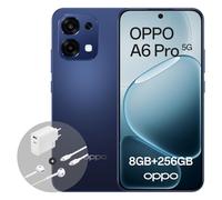 OPPO A6 Pro 5G 8+256GB, Smartphone Android Desbloqueado, Pantalla AMOLED de 6.57" 120Hz, Cámara IA 50+16MP, Batería 6500mAh, Resistencia al Agua IP69, Stellar Black (Incluye Cargador 80W SUPERVOOC)