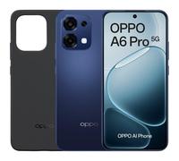 OPPO A6 Pro 5G - Smartphone Libre con IA, 8GB RAM+256GB, Batería 6500 mAh, Carga Rápida 80W, Pantalla AMOLED 120Hz, IP69, Cámara 50MP AI, Dual SIM, Versión Española - Azul