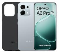 OPPO A6 Pro 5G - Smartphone Libre con IA, 8GB RAM+256GB, Batería 6500 mAh, Carga Rápida 80W, Pantalla AMOLED 120Hz, IP69, Cámara 50MP AI, Dual SIM, Versión Española - Titanio