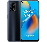 OPPO A74 - Teléfono Móvil libre, 6GB+128GB, Cámara 48+2+2+16 MP, Smartphone Android, Batería 5000mAh, Carga Rápida 33W, Dual SIM - Negro