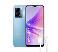 OPPO A77 5G - Teléfono Móvil Libre, 6GB+128GB, Cámara 48+2MP, Smartphone Android, Batería 5000mAh, Batería 5000mAh, Carga Rápida 33W, Dual SIM - Azul
