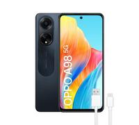 OPPO A98 5G - Smartphone Libre, 8GB+256GB, Pantalla 6,7”, Cámara 64+2+32MP, Cámara Microscopio, Android, Batería 5000mAh, Carga Rápida 67W - Negro