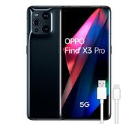 OPPO Find X3 Pro 5G - Teléfono Móvil libre, 12GB+256GB, Cámara 50+50+13+3 MP, Smartphone Android, Batería 4500mAh, Carga Rápida 65W, Dual SIM, Cable USB extra - Negro