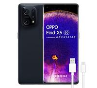 OPPO Find X5 5G - Smartphone 256GB, 8GB RAM, Dual SIM, Pantalla 6,5”, Cámara 50MP+50MP+13MP, Vídeo 4K Nocturno, Batería 4800 mAh, Carga Rápida 80W - Negro