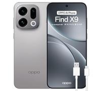OPPO Find X9 5G - Smartphone Libre con IA, 12GB RAM+512GB, Cámara Triple Hasselblad 50MP, Zoom 120x, Batería 7025mAh, Carga Rápida 80W, IP69, Dual SIM, Versión Española - Titanio