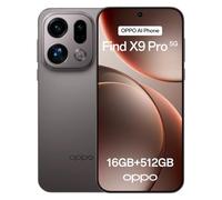 OPPO Find X9 Pro 5G 16+512GB, Smartphone liberado con IA, Pantalla ProXDR 6.78" 120Hz, Cámara Hasselblad de 200 MP, 4K Motion, 7500mAh, IP69, Titanium Charcoal