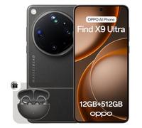 OPPO Find X9 Ultra 5G Smartphone Liberado, Cámaras Hasselblad 200MP+50MP, Zoom Óptico 10x, Video 8K, 7050mAh, Carga 100W, Pantalla 144Hz, Snapdragon 8 Elite Gen 5, Tundra Umber (con Enco Clip2)