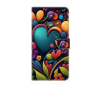 OPPO - Funda para teléfono A16, piel de alta calidad, tipo cartera, funda protectora con tapa para tarjetero, soporte a prueba de golpes, para OPPO A16, FlowerLove