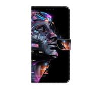 OPPO - Funda para teléfono A16, piel de alta calidad, tipo cartera, funda protectora con tapa para tarjetero, soporte a prueba de golpes, para OPPO A16, Roamer