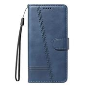 OPPO Reno 10 5G - Funda tipo cartera para OPPO Reno 10 5G, a prueba de golpes, de piel de primera calidad, con soporte, magnética, funda protectora de gel TPU, color azul