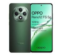 OPPO Reno12 FS 5G IA Smartphone, Desbloqueado Octa-Core 12+512GB, Teléfono Dimensity 6300, Pantalla 120Hz OLED 6,67", Cámara AI 50+8+2MP, Batería Grande 5000mAh, SUPERVOOC 45W, IP64, NFC, GPS, Verde