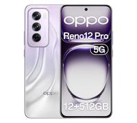 OPPO Reno12 Pro 5G - Smartphone Libre con IA, 12GB +512GB, Pantalla 3D AMOLED 6.7", Cámara 50+8+50 MP, Android, Vídeo 4K, Batería 5000mAh, Carga Rápida 80W - Nebula Silver