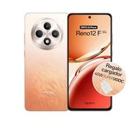OPPO Reno12F 5G - Smartphone Libre con IA, 16GB (8GB+8GB) 256GB, Pantalla 2.5D AMOLED 6.7", Cámara 50+8+32 MP, Android, IP64, Batería 5000mAh, Carga Rápida 45W, Cargador Incluido - Amber Orange