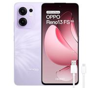 OPPO Reno13 FS 5G - Smartphone Libre con IA, 12GB RAM + 512, Pantalla AMOLED 6.67" 120Hz, Cámara 50MP, IP69, Batería 5.800, Carga Rápida 45W, Versión Española - Morado
