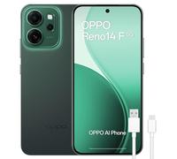 OPPO Reno14 5G - Smartphone Libre con IA, 8GB RAM + 256GB, Cámara Triple 50MP, Batería 6000mAh, Carga Rápida 45W, Pantalla AMOLED 120Hz, IP69, Dual SIM, Android, Versión Española - Luminous Green