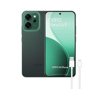 OPPO Reno14 5G - Smartphone Libre con IA, 8GB RAM + 256GB, Cámara Triple 50MP, Batería 6000mAh, Carga Rápida 45W, Pantalla AMOLED 120Hz, IP69, Dual SIM, Android, Versión Española - Luminous Green
