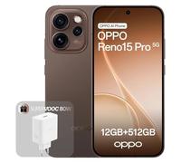 OPPO Reno15 Pro 5G Smartphone Liberado, 12+512GB, Cámara Ultra Clara 200MP, Pantalla AMOLED 6.32" 120Hz, Video 4K HDR, MediaTek Dimensity 8450, Dusk Black (Incluye Cargador SUPERVOOC 80W)