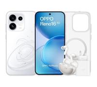 OPPO Reno16 5G 8GB 512GB 6.32" Blanco Incluye Enco X3s, Funda y Cargador 80W