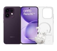 OPPO Reno16 5G 8GB 512GB 6.32" Negro Púrpura Incluye Enco X3s, Funda y Cargador 80W