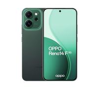 OPPO Smartphone Reno14 F 5G 8GB+256GB, Snapdragon 6 Gen 1, Pantalla AMOLED 6,57", Cámara 50MP, Batería 6000 mAh (Verde)